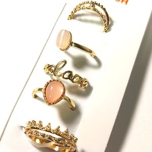 4 for $25- NWT Joe Fresh Ring Set (Seven Rings)